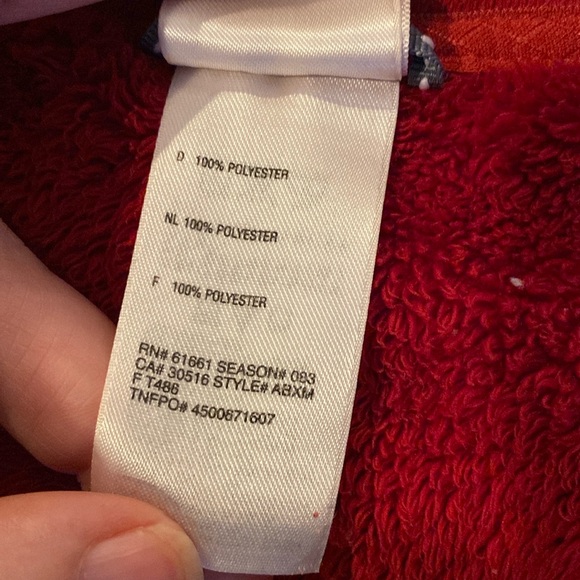 The North Face Vintage Mossbud Red 1/4 Zip Pullover Fleece Jacket, Women’s M - Picture 11 of 15